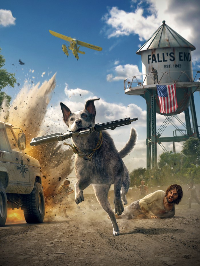 Dog with Assault Rifle in Far Cry 5
