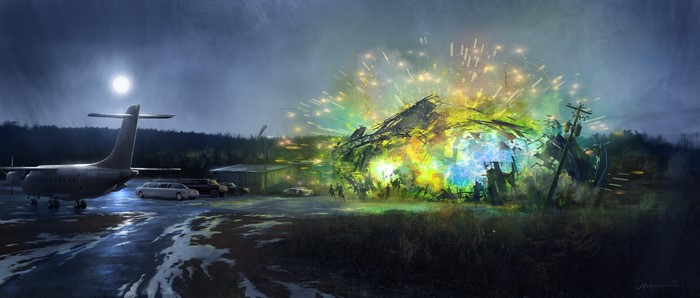 Spider-Man: Homecoming Explosion at Night