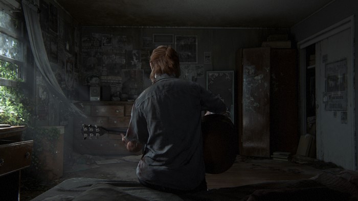 Ellie from The Last of Us 2 with Guitar