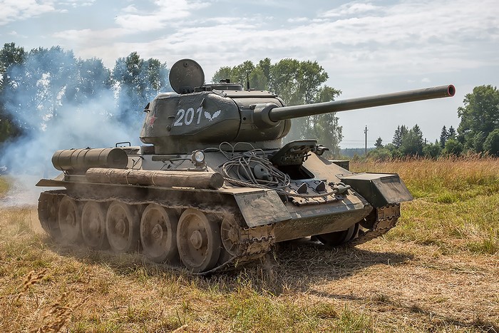 T-34 Tank in a Field