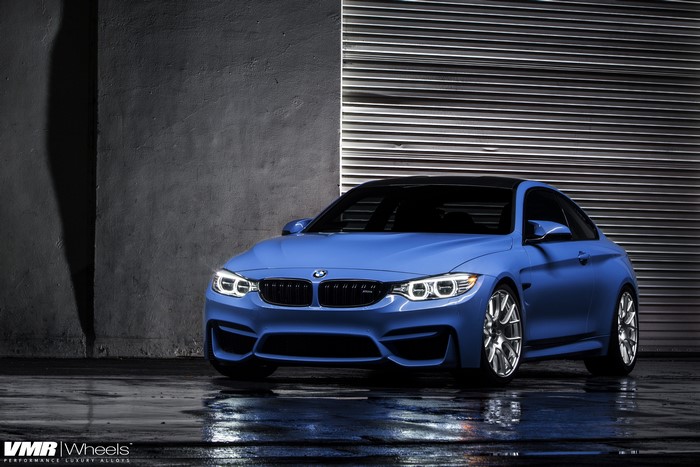 Blue BMW F82 M4 Coupe
