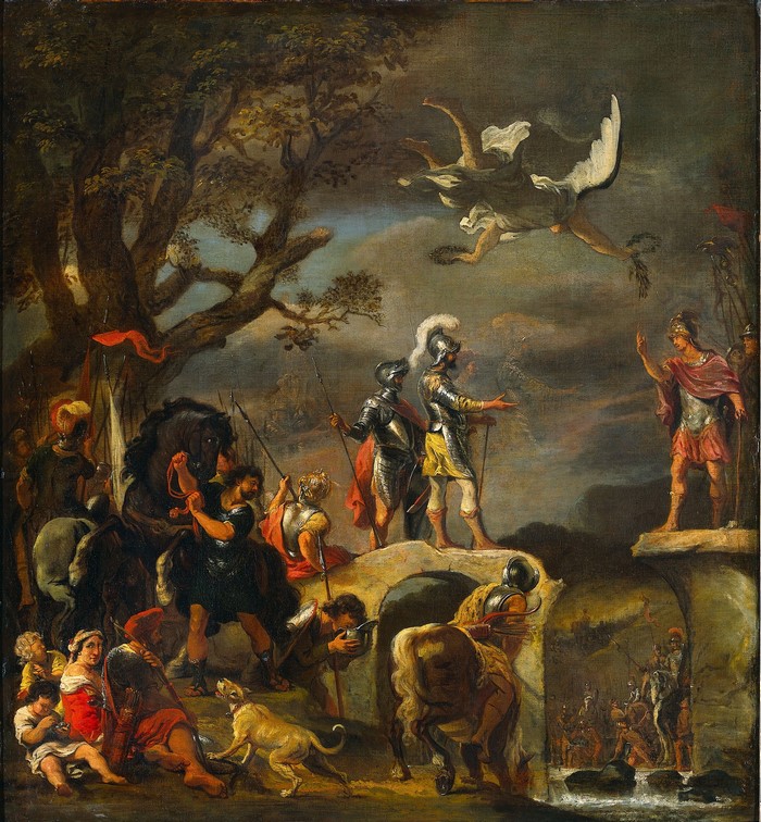 Claudius Civilis and Cerealis Negotiating on a Bridge by Ferdinand Bol