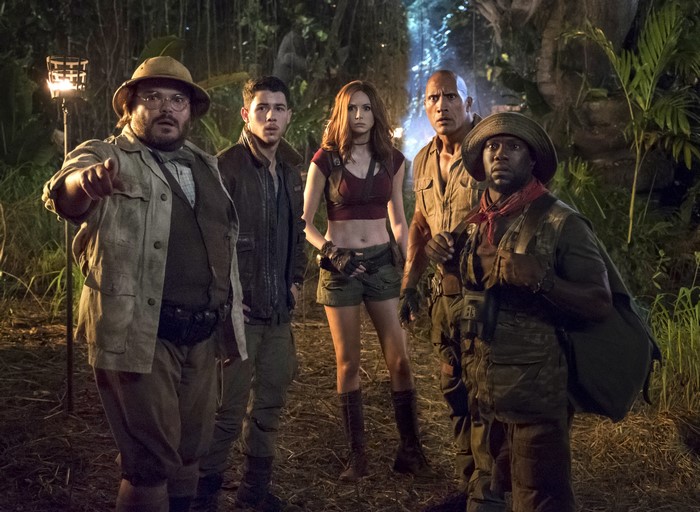 Jumanji: Welcome to the Jungle cast in jungle