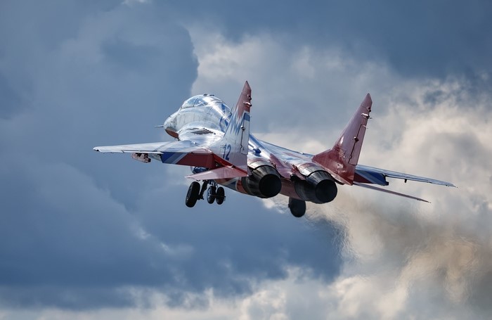 Mikoyan MiG-29 Fighter Jet Taking Off