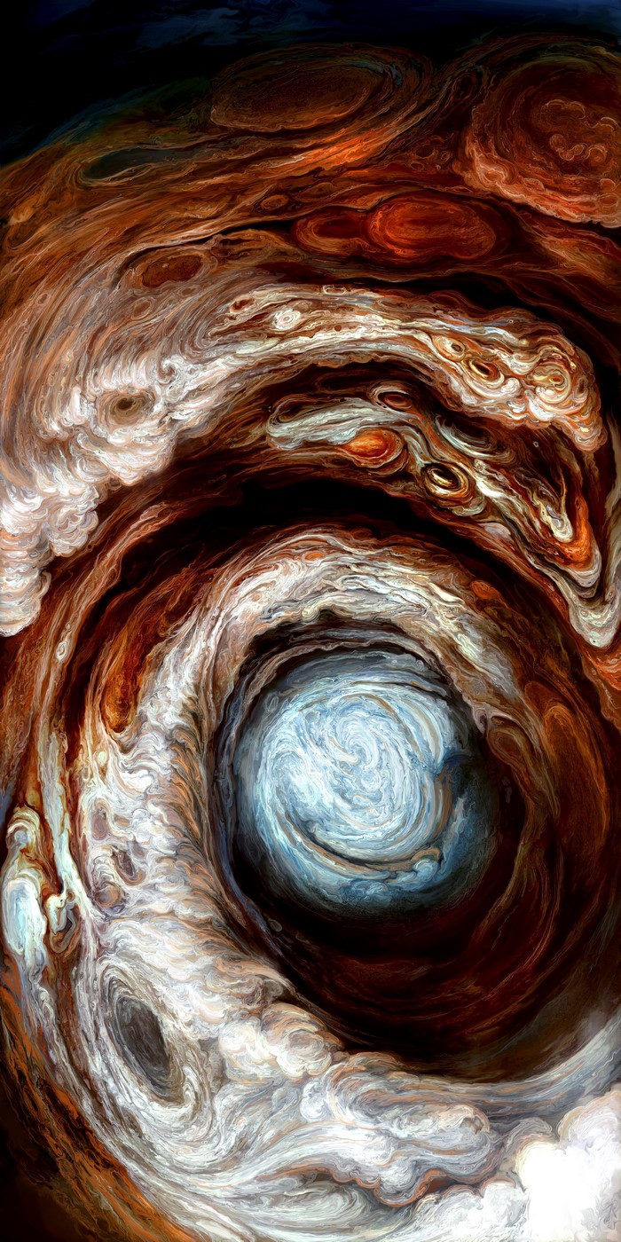 Jupiter's Great Red Spot painting