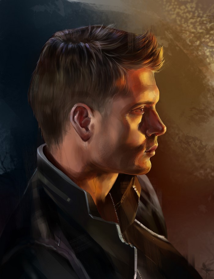 Dean Winchester from Supernatural, Painting Art by Jensen Ackles