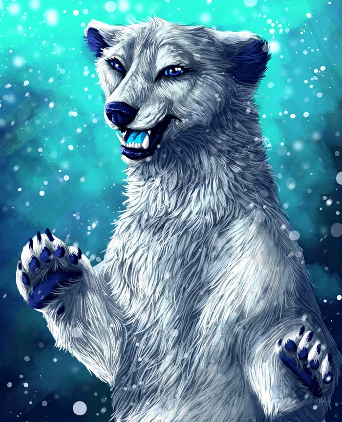 Painting Art of a Polar Bear