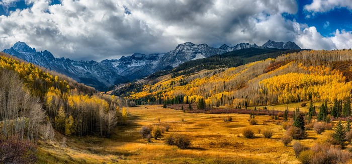 Autumn Mountains and Forests in San Miguel, Colorado