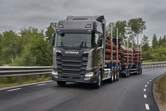 Scania S 730 Log Truck on Road