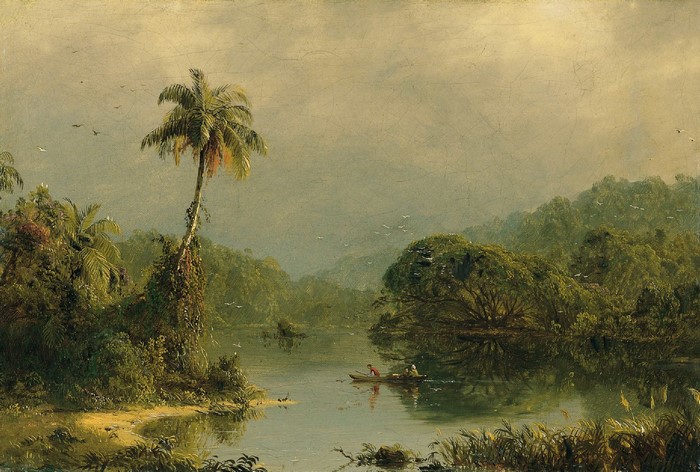 Tropical River Landscape by Frederic Edwin Church
