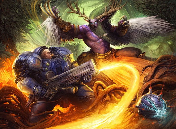 Tychus from StarCraft vs Malfurion from World of Warcraft