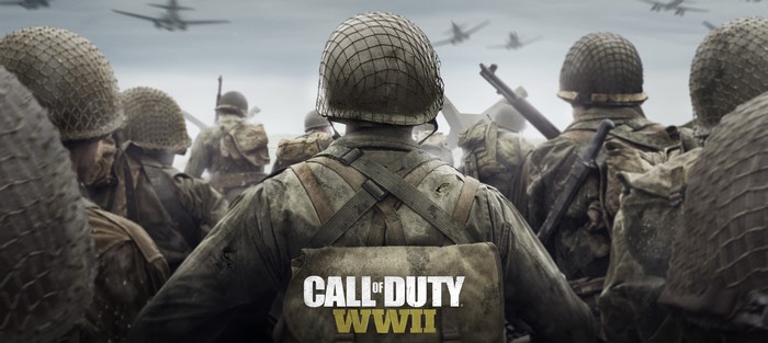Call of Duty: WWII soldiers on a beach