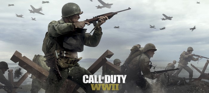 Call of Duty: WWII soldiers on a beach