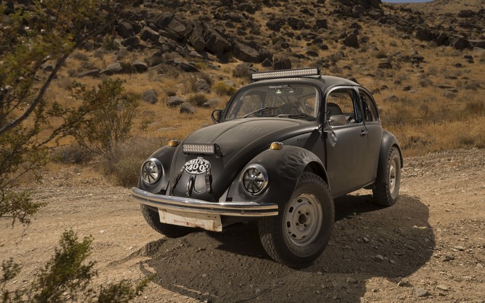 Baja 1000 Volkswagen Beetle in Desert
