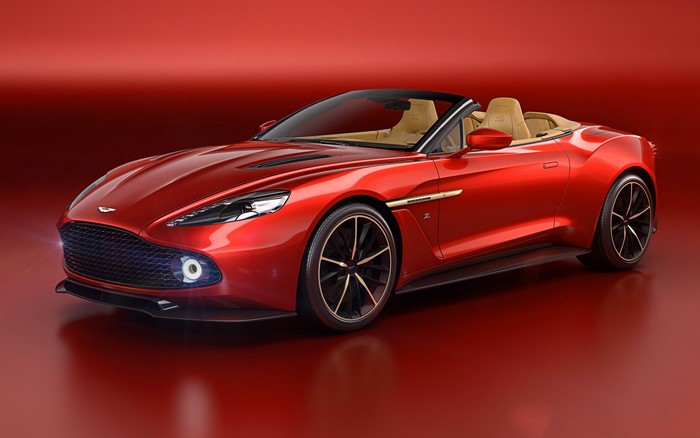 Red Aston Martin Vanquish Cabriolet