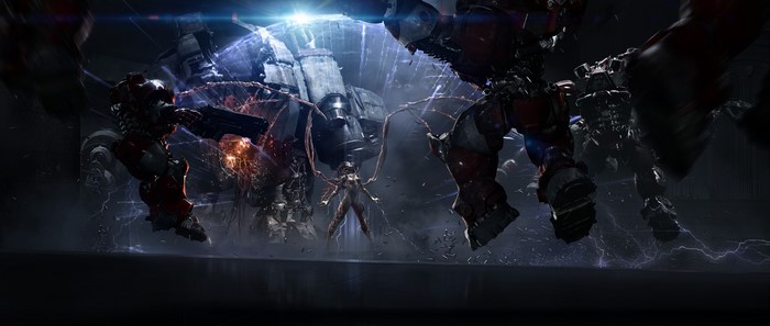 Sarah Kerrigan from StarCraft 2 in battle