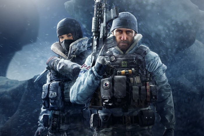 Two soldiers from Rainbow Six Siege Operation Black Ice