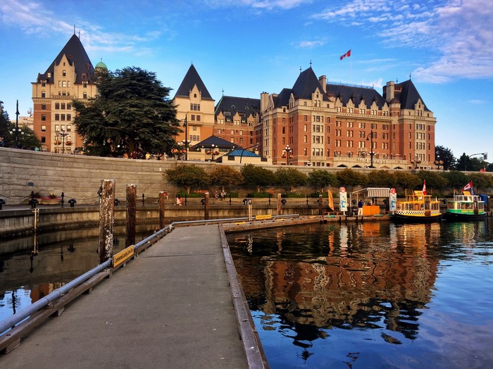 Fairmont Empress Hotel and Inner Harbour, Victoria, Canada