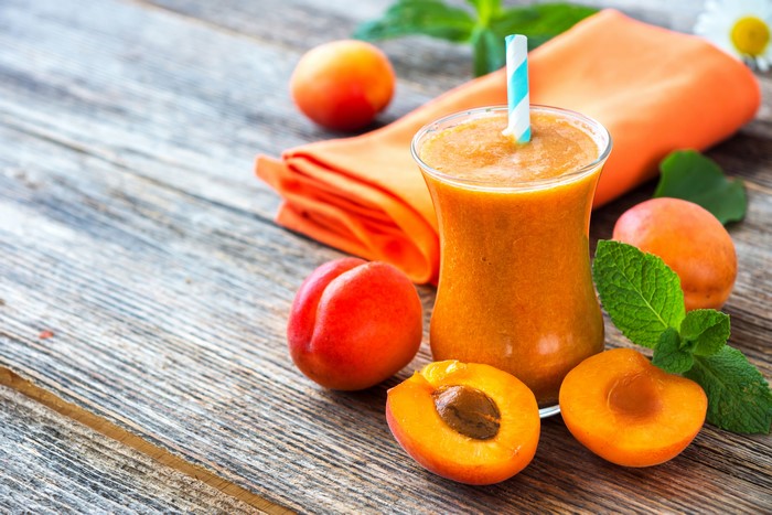 Apricot Smoothie in Highball Glass