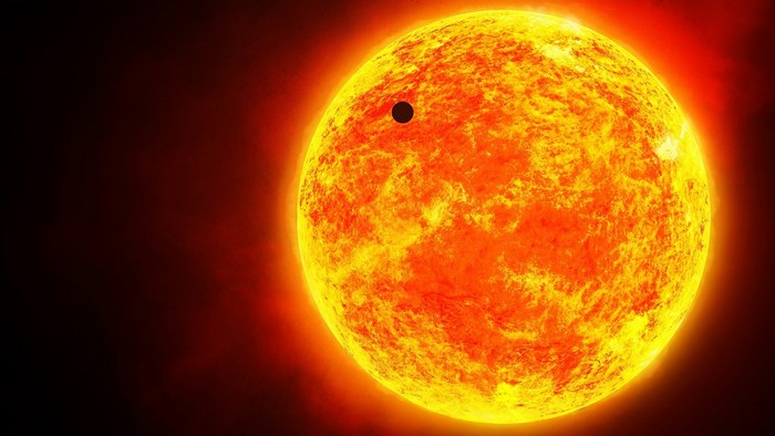 Mercury transiting the Sun