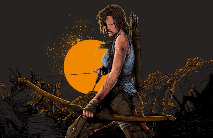 Lara Croft from Tomb Raider with Bow