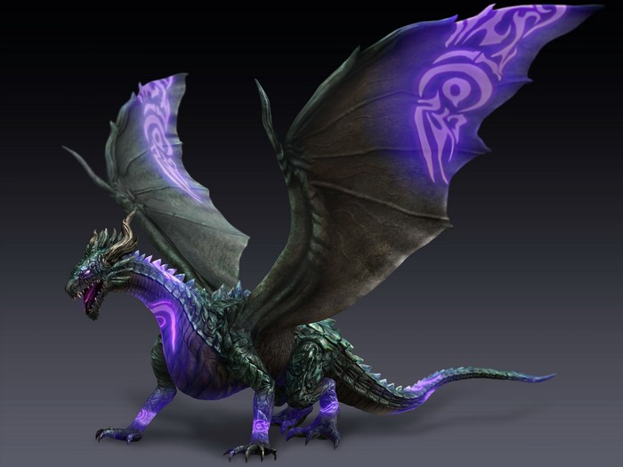 Dragon with purple markings from Bladestorm