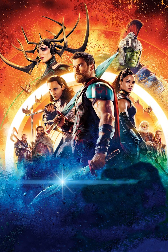 Thor: Ragnarok characters including Thor, Hulk, Loki, and Hela