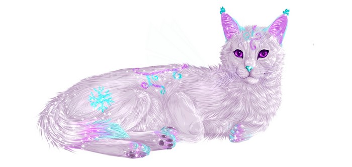 4K Cat Painting Art