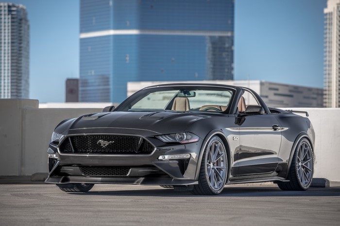 Grey 2017 Speedkore Mustang Convertible