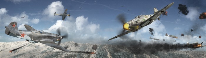 Yak-9u vs Bf 109G 6 Air Battle