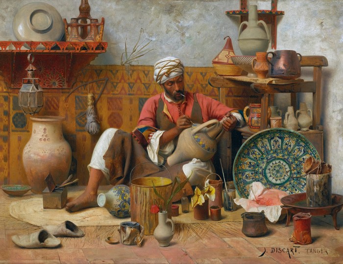 The Pottery Workshop in Tangiers by Jean Discart