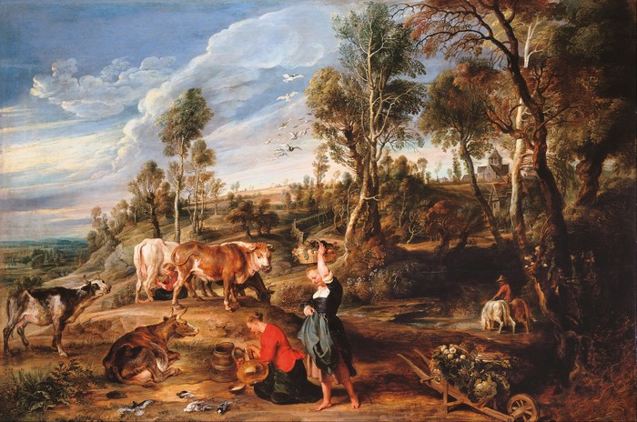 The Farm at Laken by Pieter Paul Rubens