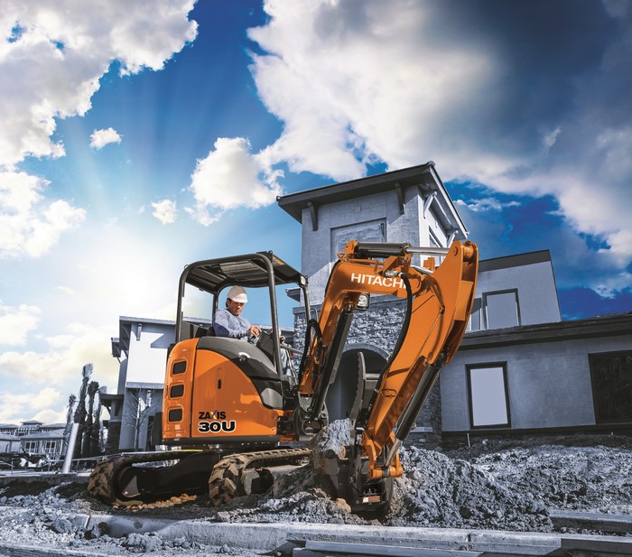 Hitachi ZX30U-5 Excavator with Operator