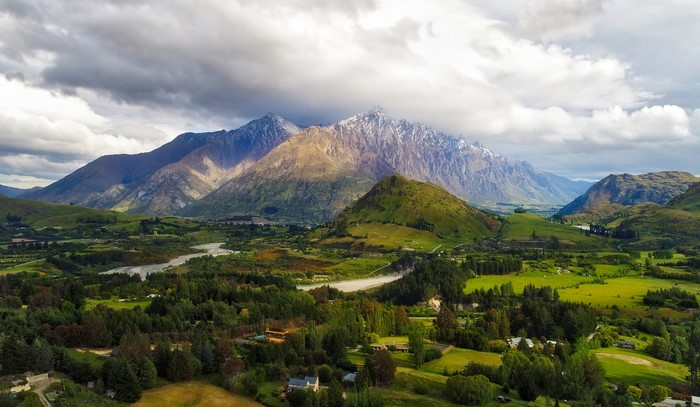 Queenstown, New Zealand Mountains and Valley