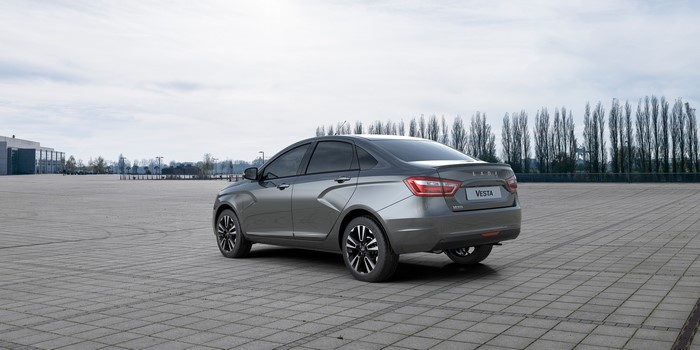 Grey Lada Vesta Sedan