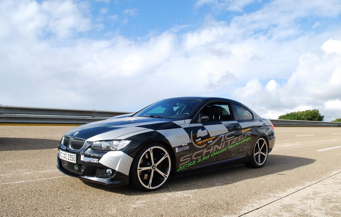 AC Schnitzer 335d coupe BMW on a road