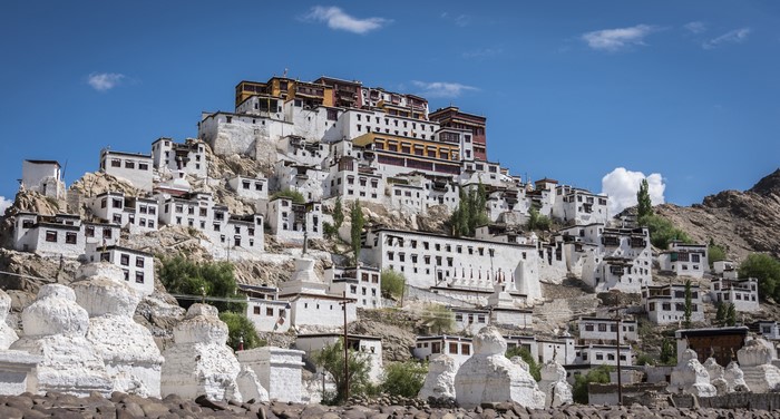 Thiksey Monastery in Ladakh, India