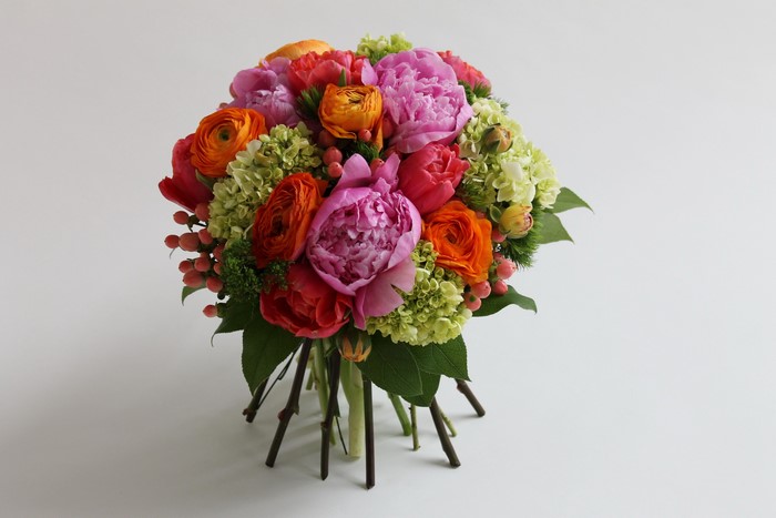Bouquet of Peonies, Ranunculus, and Hydrangeas