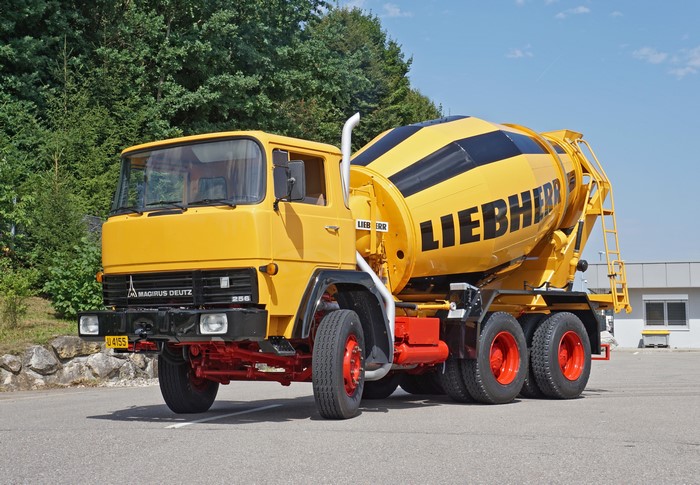 Yellow Magirus-Deutz 256 Concrete Mixer Truck