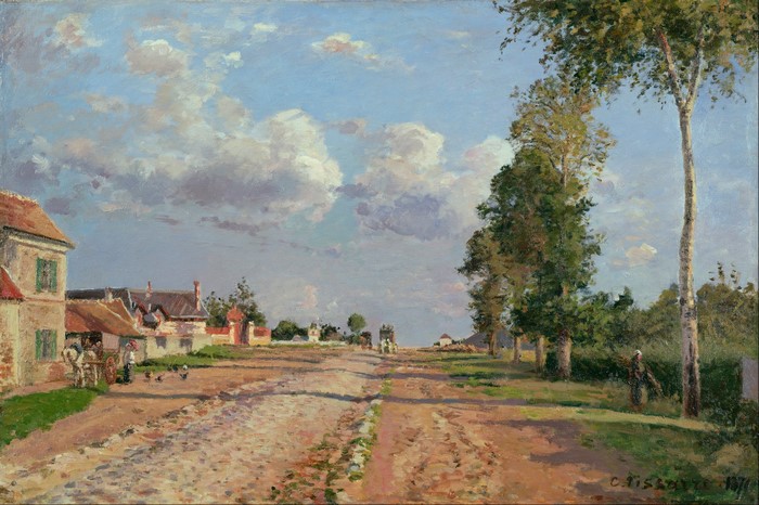 Route from Versailles to Rocquencourt by Camille Pissarro