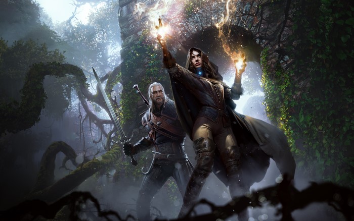Geralt and Yennefer from The Witcher 3: Wild Hunt