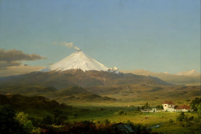 Cotopaxi Volcano Landscape by Frederic Edwin Church 4K