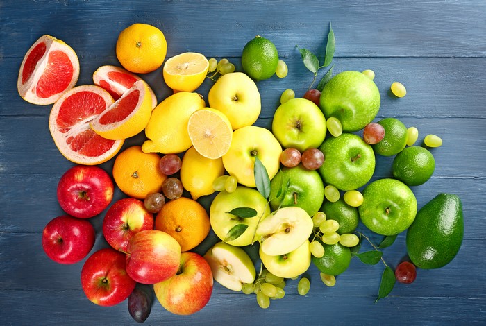 Assortment of Fruits on Wooden Planks