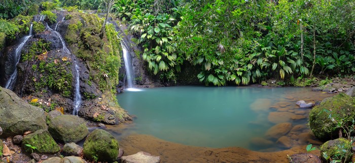 Waterfalls in Guadeloupe Basse-Terre Tropics