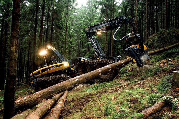 4K 2010-14 Ponsse Ergo 8w Forwarder in Forest