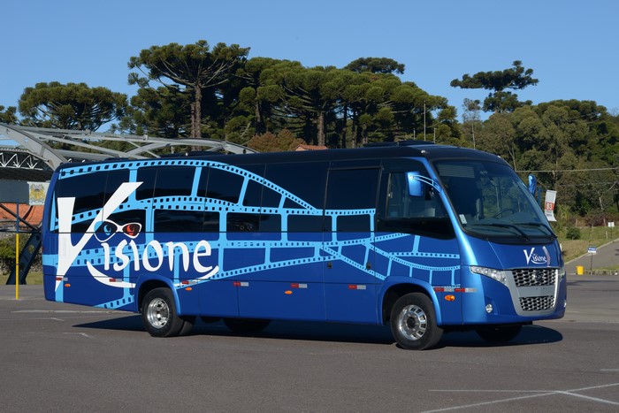 Blue Volare W9 Visione Mobile Cinema Bus