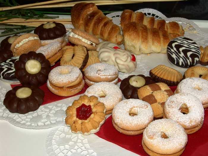 Assortment of pastries and cookies