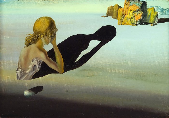 Remorse or Sphinx Embedded in the Sand by Salvador Dali