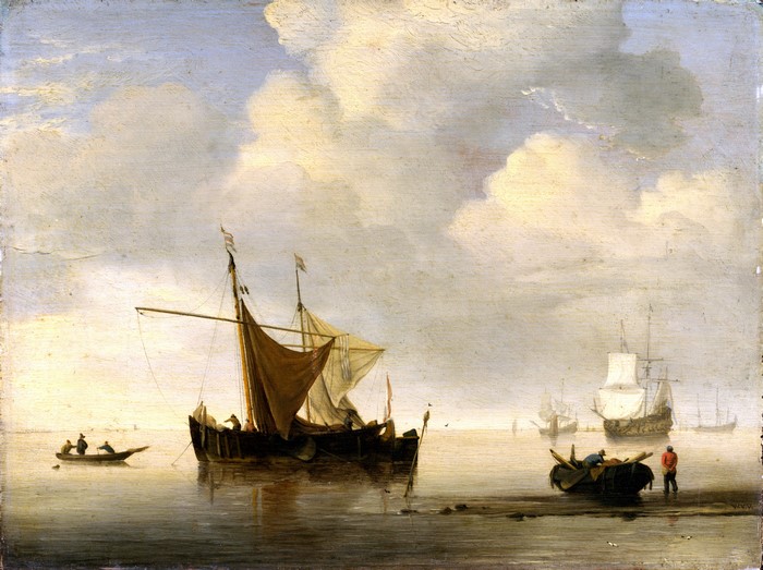 Two Dutch Vessels by Willem van de Velde the Younger