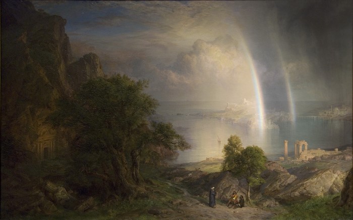 Frederic Edwin Church's The Aegean Sea with Rainbow